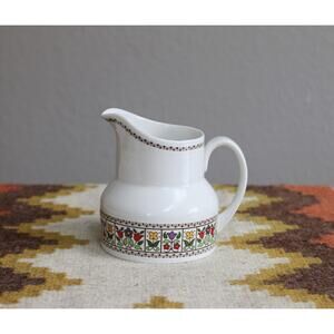 1970's Vintage Royal Doulton "Fireglow" Tulip Creamer Pitcher ~ Made in England